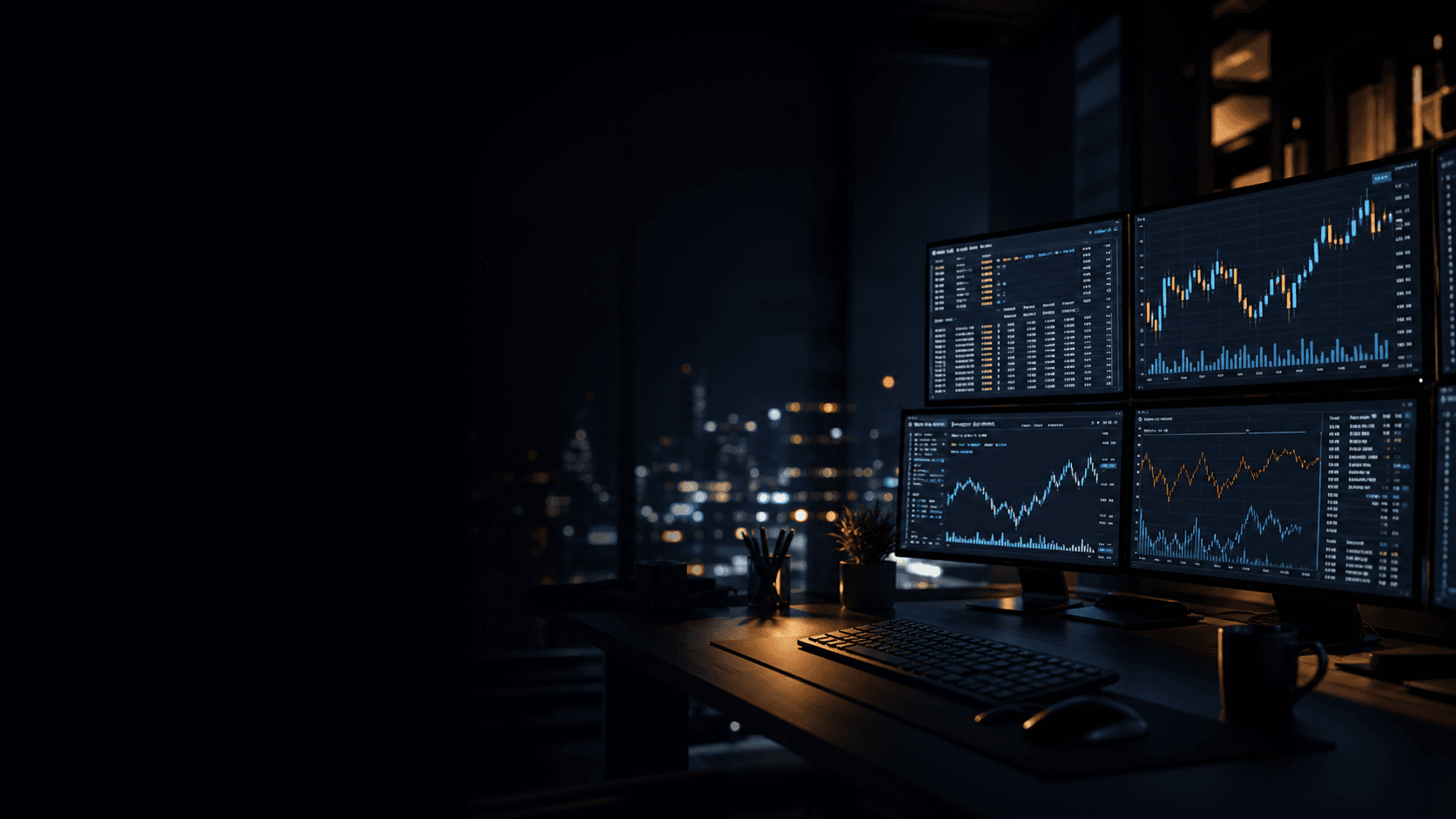 Quantitatives Trading-Dashboard im QTraders-Stil